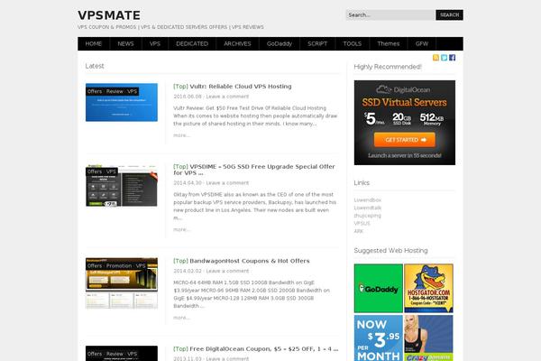 vpsmate.net site used A Supercms