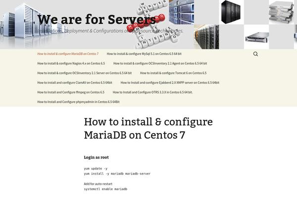 WordPress website example screenshot