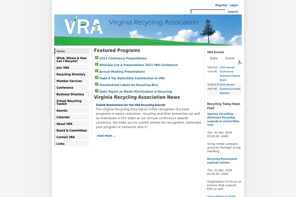 vrarecycles.org site used Vra