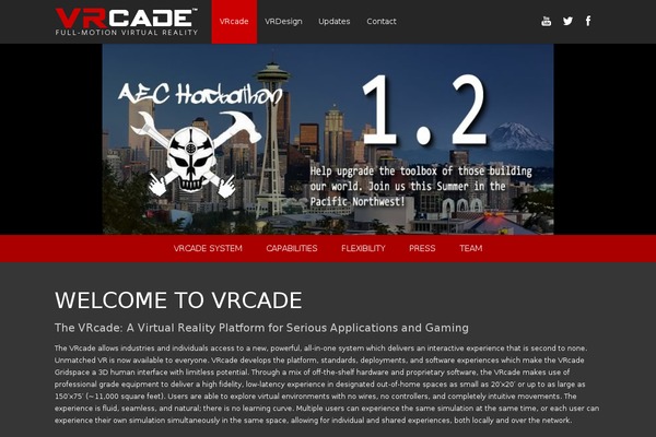 vrcade.com site used Infographer