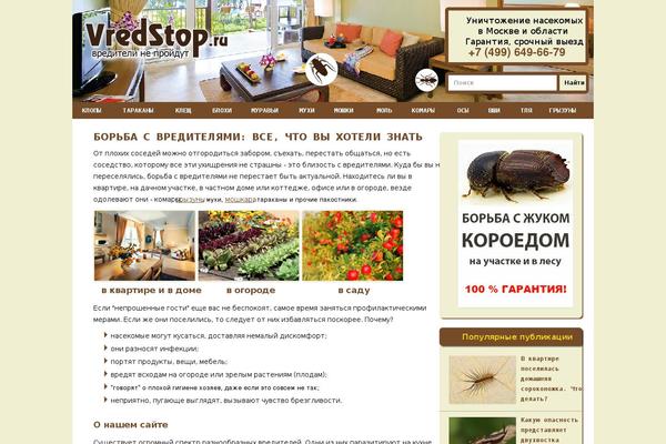 WordPress website example screenshot