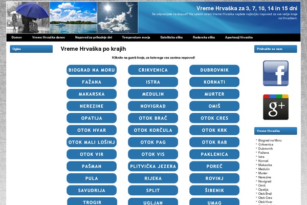 vremehrvaska.com site used Vremehrvaska2012_novi2