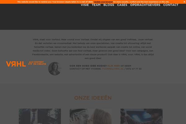 vrhl.nl site used Vrhltheme