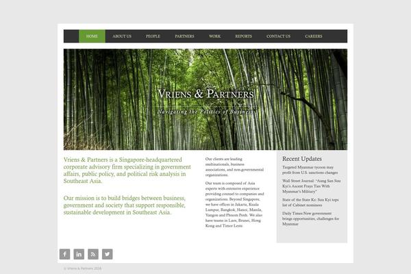 Vp theme site design template sample