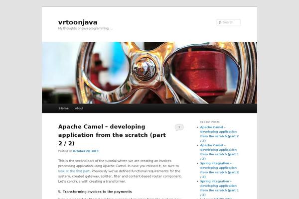 WordPress website example screenshot
