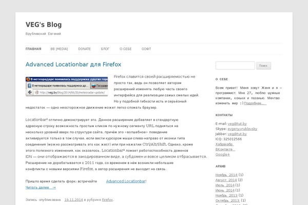 WordPress website example screenshot