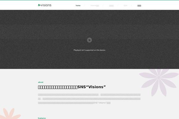 VISIONS theme websites examples