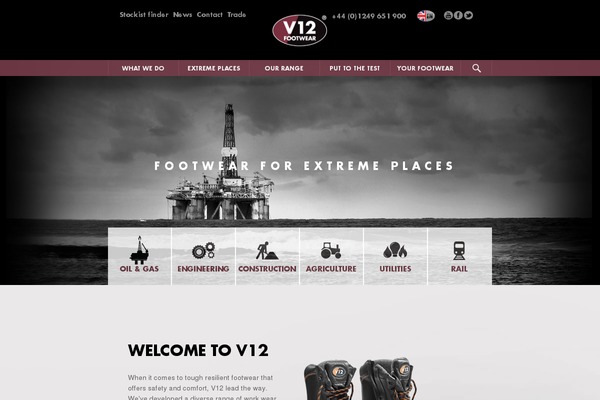 V12 theme site design template sample