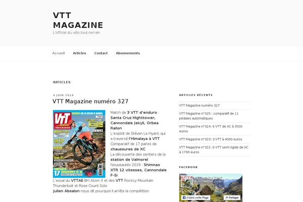 vttmag.fr site used Vtt-theme