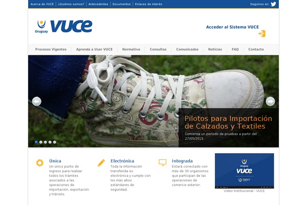 vuce.gub.uy site used Vuce