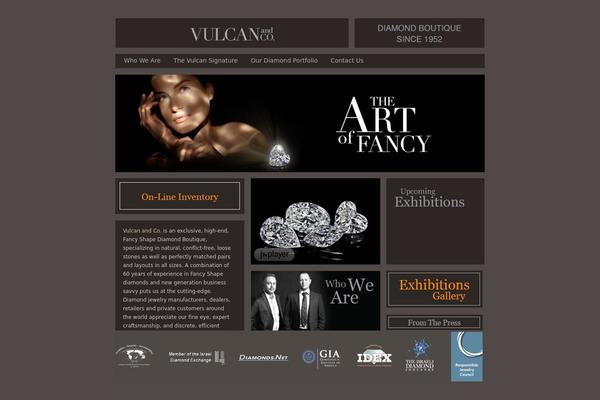 Vulcan theme site design template sample