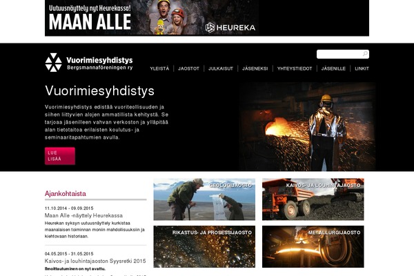 vuorimiesyhdistys.fi site used Vmy