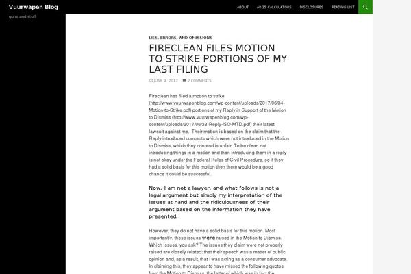WordPress website example screenshot