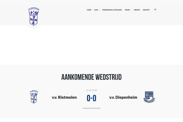 Soccerclub theme site design template sample