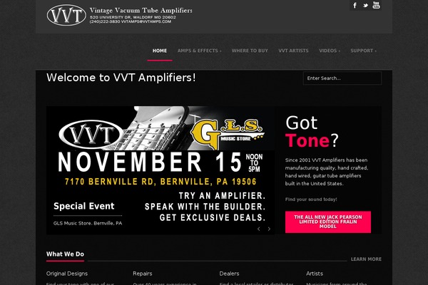 Tune theme site design template sample