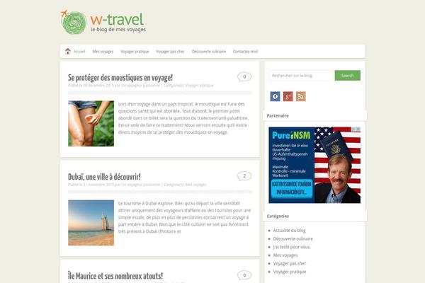w-travel.fr site used Blogvoyage