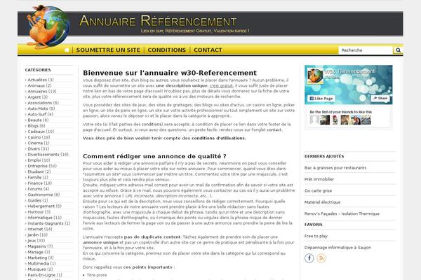w30-referencement.fr site used W30