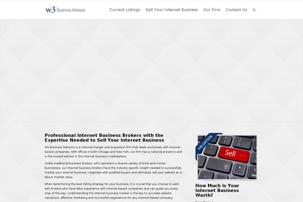 Enfold theme site design template sample