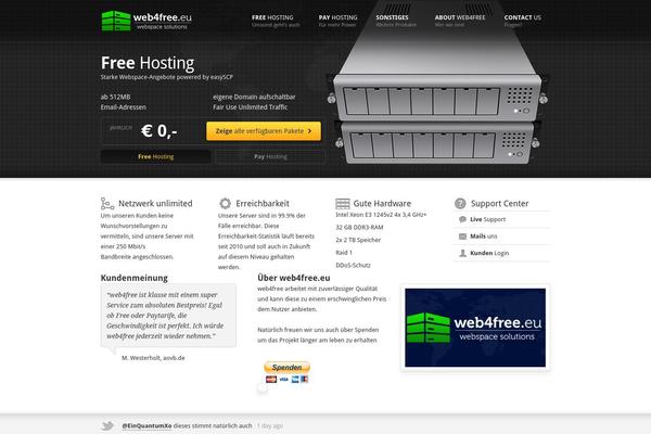 w4f.eu site used Web4freehosting