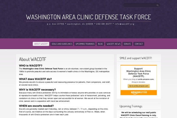 wacdtf.org site used Purple Pro