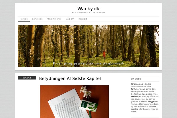 wacky.dk site used Skirmish