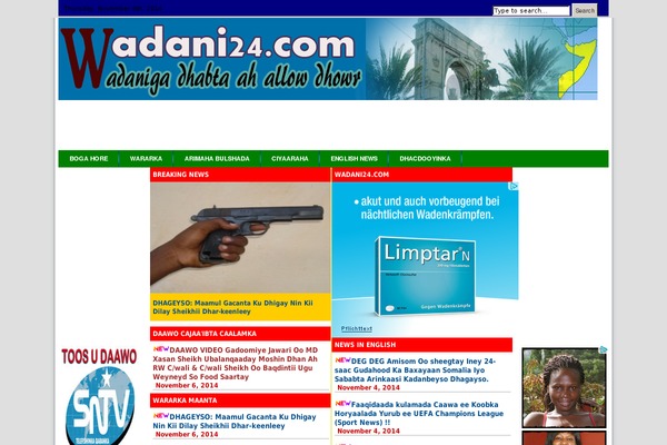 wadani24.com site used Kalafogethemeee