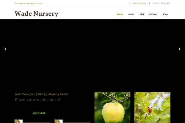 Gardening theme site design template sample