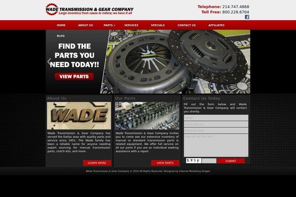 Wade theme site design template sample