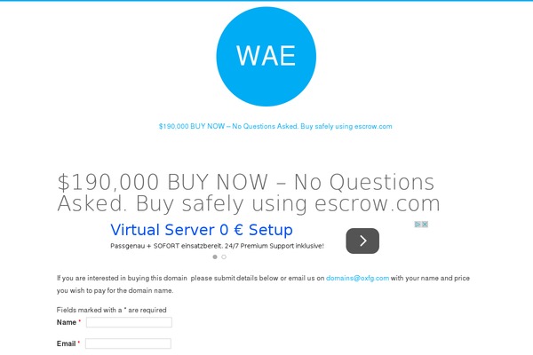 wae.com site used Railgun