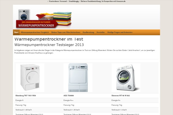 waermepumpentrockner.com site used Xtreme One