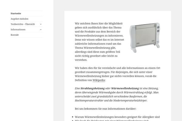 Twenty Fifteen theme site design template sample