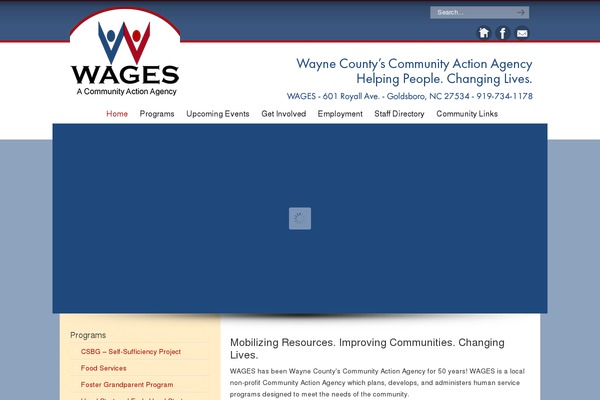 wagesnc.org site used uDesign