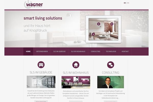 Wagner theme site design template sample