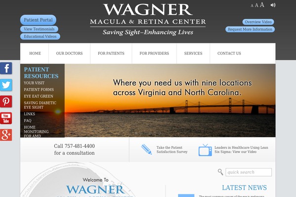 Wagner theme site design template sample