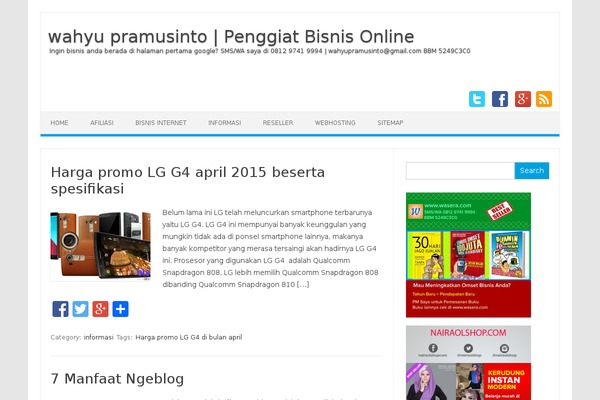 Iconic One theme site design template sample