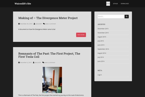 WordPress website example screenshot