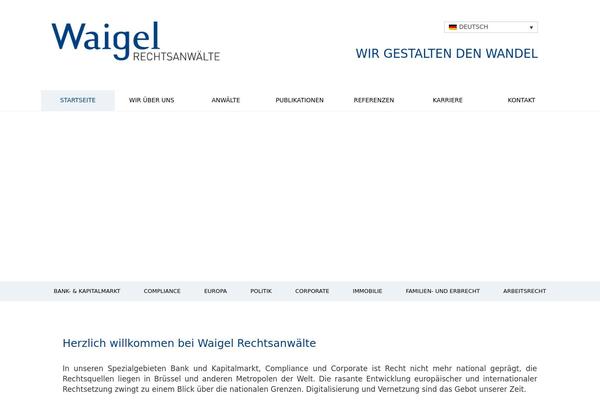 waigel.de site used Waigel