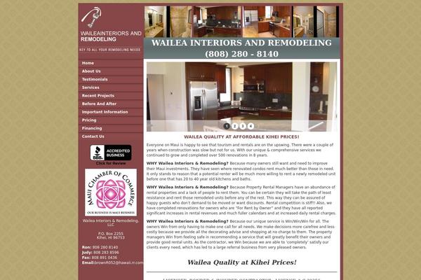 waileainteriorsandremodeling.com site used Tccbootstrap