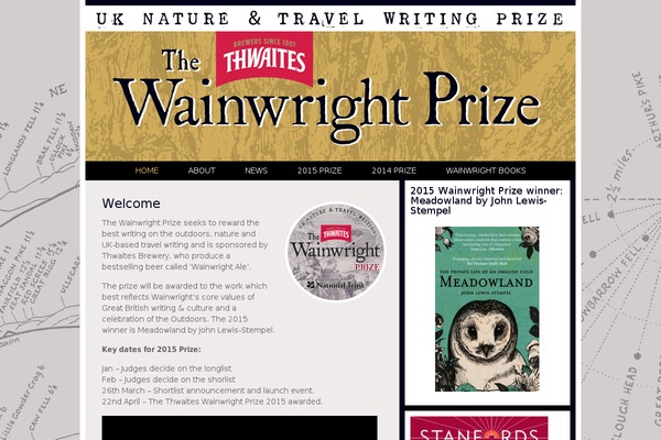 wainwrightprize.com site used Wainwright