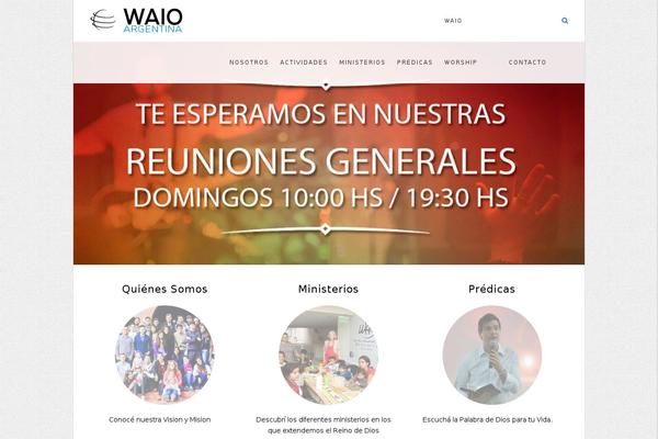 waio.com.ar site used Waiochurch