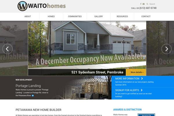 WordPress website example screenshot