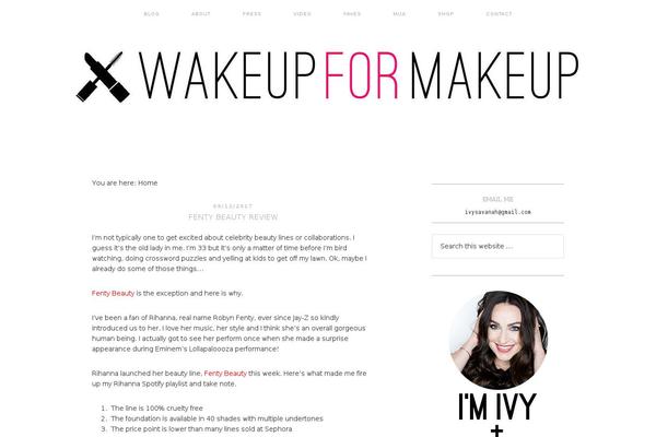 wakeupformakeup.com site used Sarah-child