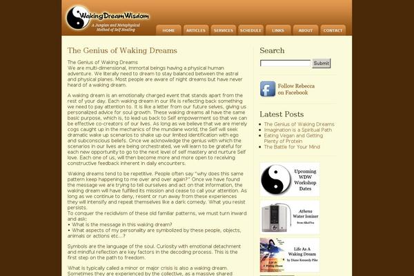wakingdreamwisdom.com site used Wdw