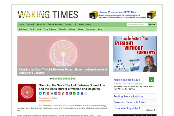 wakingtimes.com site used Wakingtimes