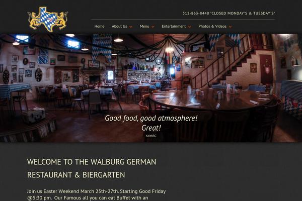 walburgrestaurant.net site used Plate-up