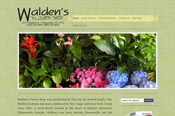 waldensflowers.com site used Stage