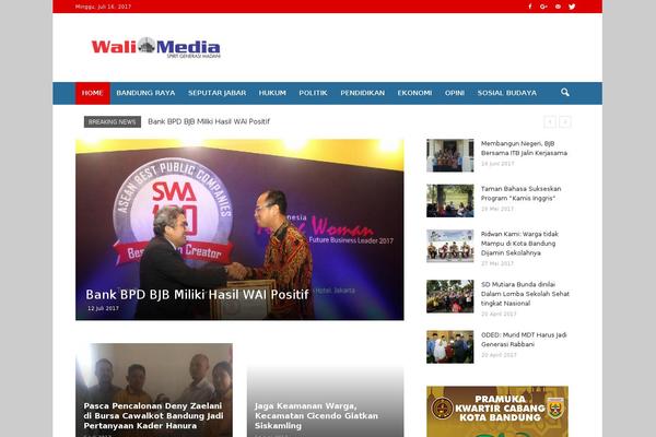 Newspaper theme site design template sample
