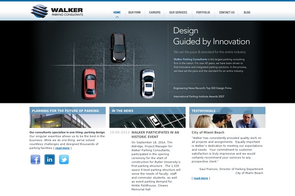 walkerparking.com site used Asphalt