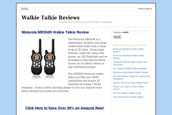 walkietalkiereviews.com site used Default
