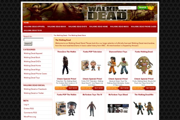 walking-dead-store.com site used Wpzoner